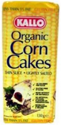 (4 PACK) - Kallo - Organic Corn Cakes | 130g | 4 PACK BUNDLE