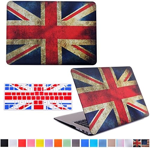 Ffmmoo 2 in 1 Ultra Slim Light Weight Matte Hard Shell Clip Snap-on Case and Keyboard Cover for for Macbook Pro 13" (Non-retina) - Fits Model A1278 (UK Flay)