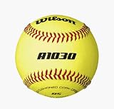 A1030 Raised Seam Yellow Baseballs from Wilson  (One Dozen)