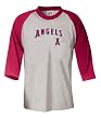 Angels T-Shirt - Los Angeles Angels Breakthrough Play 3/4 Sleeve Baseball Tee