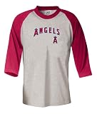 Angels T-Shirt - Los Angeles Angels Breakthrough Play 3/4 Sleeve Baseball Tee