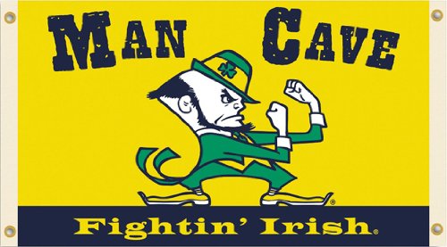 Bsi Products Collegiate Notre Dame Man Cave 3' X 5' Flag