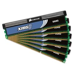 Corsair PC-12800 Arbeitsspeicher 12GB (6x 2GB, 1600MHz, 6x 240 DIMM, Unbuffered, 9-9-9-24, Matched XMS3 mit Classic Heat Spreader) DDR3 Kit f�r Intel Core i7