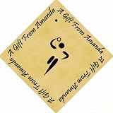 Pack of 12 PERSONALIZED Parchment 6cm Square Gift Tags Handball