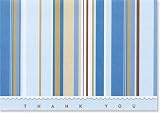 Blue Stripes Thank You Notes (Stationery, Note Cards)