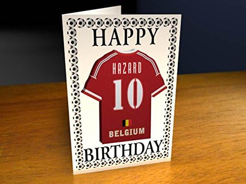 Belgium F.A - PERSONALISED A4 Greetings Card (MAGNET)