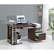 Computer Workstation with File Cabinet - Chocolate