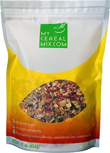 Low Carb High Protein Cereal - Nuts, Seeds and Fruits No Sugar Added All-Natural Grain-Free Cereal (Banana and Strawberry)