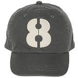 number 8 baseball cap