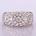 Fashion Plaza Women's Cubic Zirconia Wedding Engagement Band Ring R119