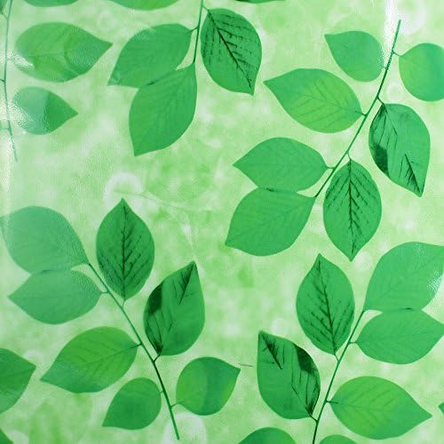 Karnotech Leaf Window Film Self-adhesive Stained Glass Static Cling Removable Decals Non-adhesive Leaf Stickers (17.7-by-78.7Inch)