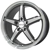 17x7.5 Maxxim Allegro (Graphite Machined) Wheels Rims 5x114.3 (AE77514406) by Maxxim