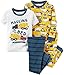 Carter's Boys 4 Pc Cotton, Construction Print, 3T