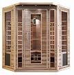 4 Person Corner Sauna Cedar Ceramic Dry Heat FAR Infrared Portable New