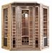 4 Person Corner Sauna Cedar Ceramic Dry Heat FAR Infrared CD Player AM FM Radio Portable New