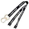 Keep Calm and Party On Lanyard with Bottle Opener, Key Ring, USB Loop & Badge Holder