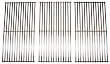 Music City Metals 591S3 Stainless Steel Wire Cooking Grid Replacement for Select Gas Grill Models by Brinkmann, Charmglow and Others, Set of 3