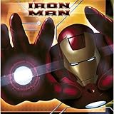 Iron Man Party Supplies - Iron Man Lunch Napkins - 16 Count
