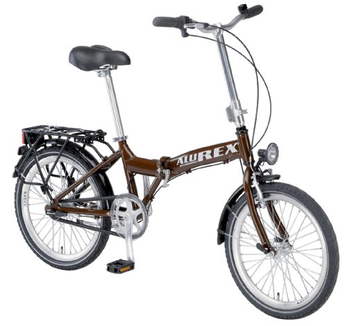 Prophete Herren City-Klapprad 3-Gang Nabenschaltung, dunkelbraun, 20", 30 cm, 2503