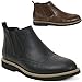 Alpine Swiss Men's Bulle Lined Wing Tip Chelsea Ankle Boots