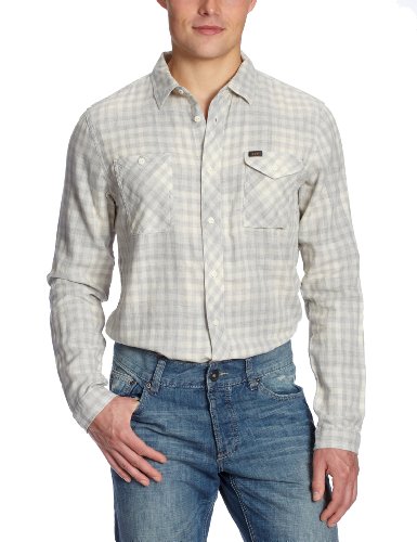 Lee Herren Hemden/ Freizeit, kariert WORKWEAR SHIRT - L820LK37, Gr. 42 CM (XL), Grau (GREY Preisvergleich