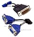 Electronics : Dell Molex DMS-59 pin Dual VGA Y-Splitter Cable, New Sealed