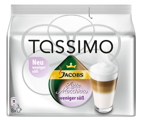 Tassimo Latte Macchiato Weniger süß, 3er Pack (3 x 8 Portionen) Tassimo Latte Macchiato Weniger süß, 3er Pack (3 x 8 Portionen)
