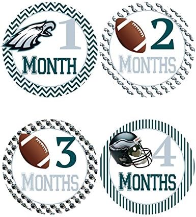 Philadelphia Eagles Baby Milestone Stickers - Football Baby Belly Stickers