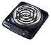 Courant Electric Burner, Single Buffet Countertop Hotplate, 1000W Portable Cooktop, Black