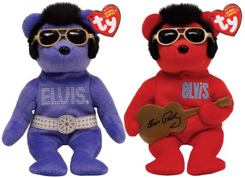 Ty Beanie Baby:Ty Beanie Baby Elvis Bear (Colors May Vary) Images