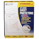 C-Line Top Loading Standard Weight Poly Sheet Protectors, Non-Glare, 8.5 x 11 Inches, 50 per Box (62038)