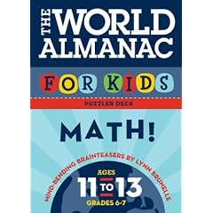 The World Almanac for Kids Puzzler Deck: Math: Ages 11-13 (World Almanac for Kids: Puzzler Deck)