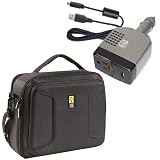 GREAT DEAL!!! Pro Series Car DC Power Adapter Charge and a Deluxe Large Black Stylish... by Accessory Genie