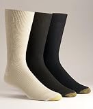 Gold Toe Men's Metropolitan Dress Nylon Socks Extended Sizes 3-Pack Hosiery