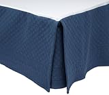 King Charles Matelasse King Bedskirt, Provincial Blue King Charles Matelasse King Bedskirt, Provincial Blue