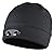 LED Beanie Hat - 4 Ultra Bright Lights - Luxury Compression Fleece - Black - Hands Free - Super Comfortable and Warm - Huggabe Lighted Hat Makes Path Visible up to 42 Feet Away