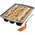 Chicago Metallic 26683S 11-1/2-Inch by 2-1/2-Inch Cavities Lasagna Trio Pan, 12-Inch by 15-Inch by 3-Inch