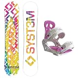 2012 System Mai Tie Dye 147cm Women's Snowboard Package + Siren Leaf Bindings