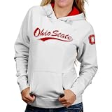 Ohio State Buckeyes Ladies White Felt Script Pullover Hoody Sweatshirt