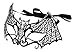 Maskette Women's Bat, Black, One Size