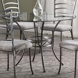 Abbington Dining Table 29.5hx45d Dark Pewter