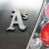 Oakland Athletics Silver Car Emblem