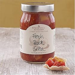 Stonewall Kitchen Fresh Peach Salsa, 16-Ounce Bottle (Pack of 3)