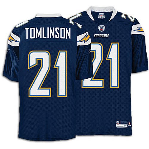 Reebok San Diego Chargers Ladainian Tomlinson Authentic Jersey Size: Size 52