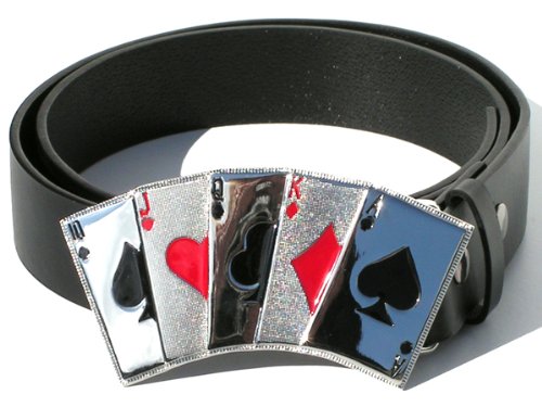 Tedd Haze Gürtel & Buckle Royal Flush black