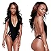 Dong Dian Women's Halter Bandage One Piece Swimsuit Hollow Out Bikini Monokini