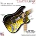 Fire Yellow WraptorSkinz Skin fits Rock Band Stratocaster Guitar for Nintendo Wii, XBOX 360, PS2 & PS3 (GUITAR NOT INCLUDED)
