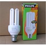 1 x 18 Watt (100 Watt equivalent light output) Philips Low Energy Saver Saving Light Bulbs Bayonet Cap BC.
