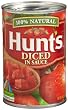Hunt's  Diced Tomatoes in Sauce, 14.5-Ounce Cans (Pack of 12)