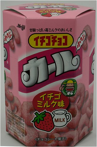 Meiji Chocolate Cracker With Strawberry Milk Flavor by Japan
